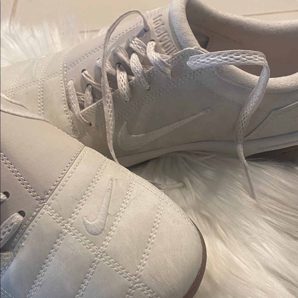 Nike Light Gray Quilted Sneakers